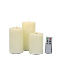 D8 H10 pillar ivory holiday led candle flameless